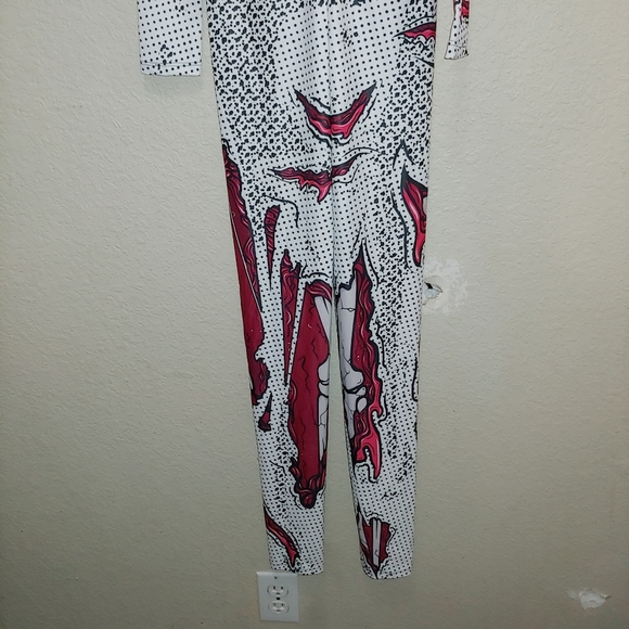 XS Bad Inka "Evil One Girl" Gorey Halloween Jumpsuit - Picture 8 of 13